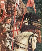 EYCK, Jan van The Soldiers of Christ (detail) oil painting on canvas